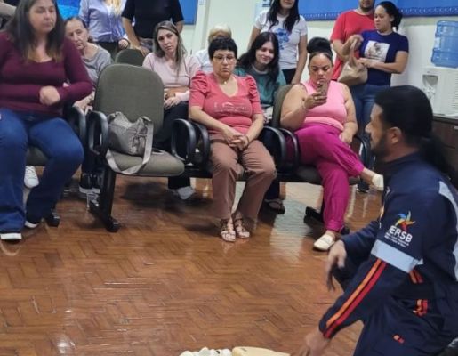 Foto - 2025. AGO.Treinamento primeiros socorros aos Agentes de endemias