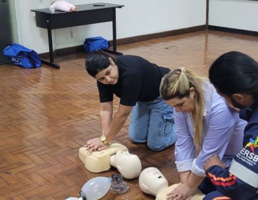 Foto - 2025. AGO.Treinamento primeiros socorros aos Agentes de endemias